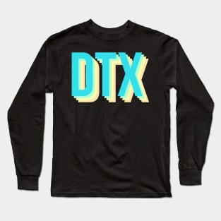 DTX ocean colors Long Sleeve T-Shirt